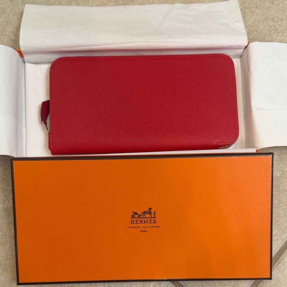 Hermès Red Leather Wallet